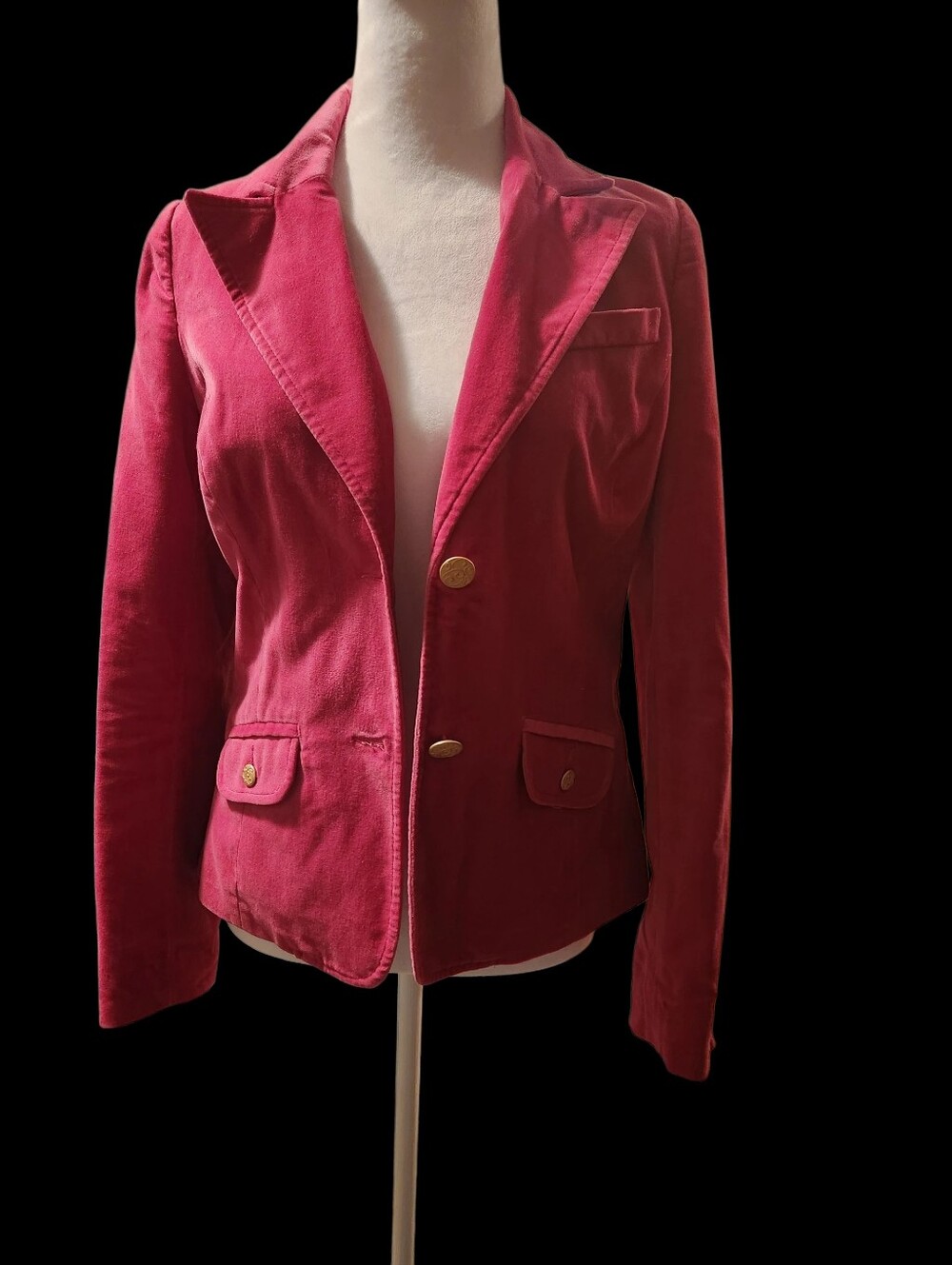 Old Navy Velvet Hot Pink Blazer Size Small
